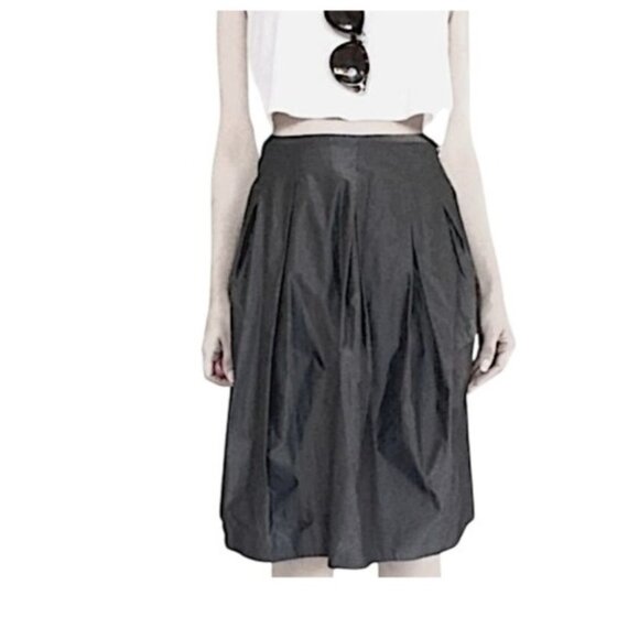 Vince Gray  Gunmetal A line Skirt, Size 12, NWT - Picture 3 of 13